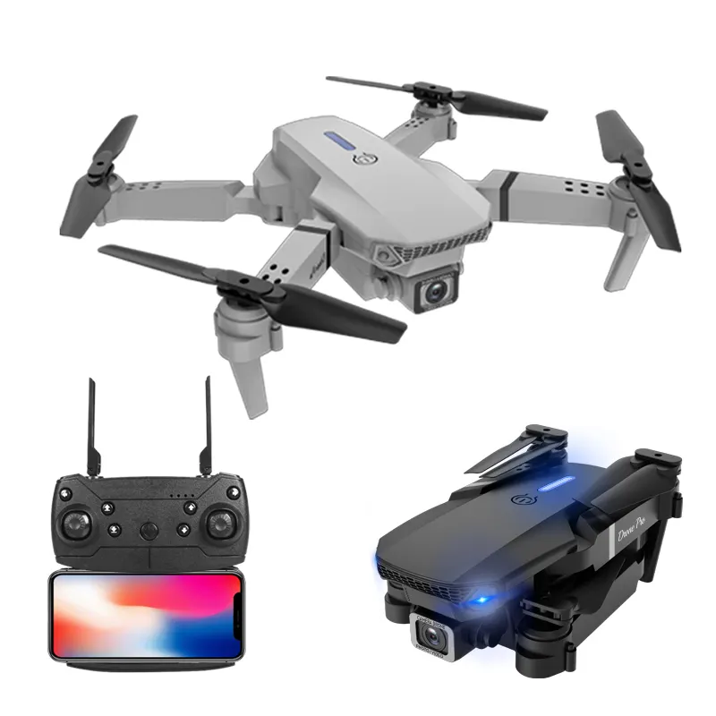 2024 Original Factory Drone E88 Pro Professional Foldable Accessories Drones With 4k Camera Fpv App 